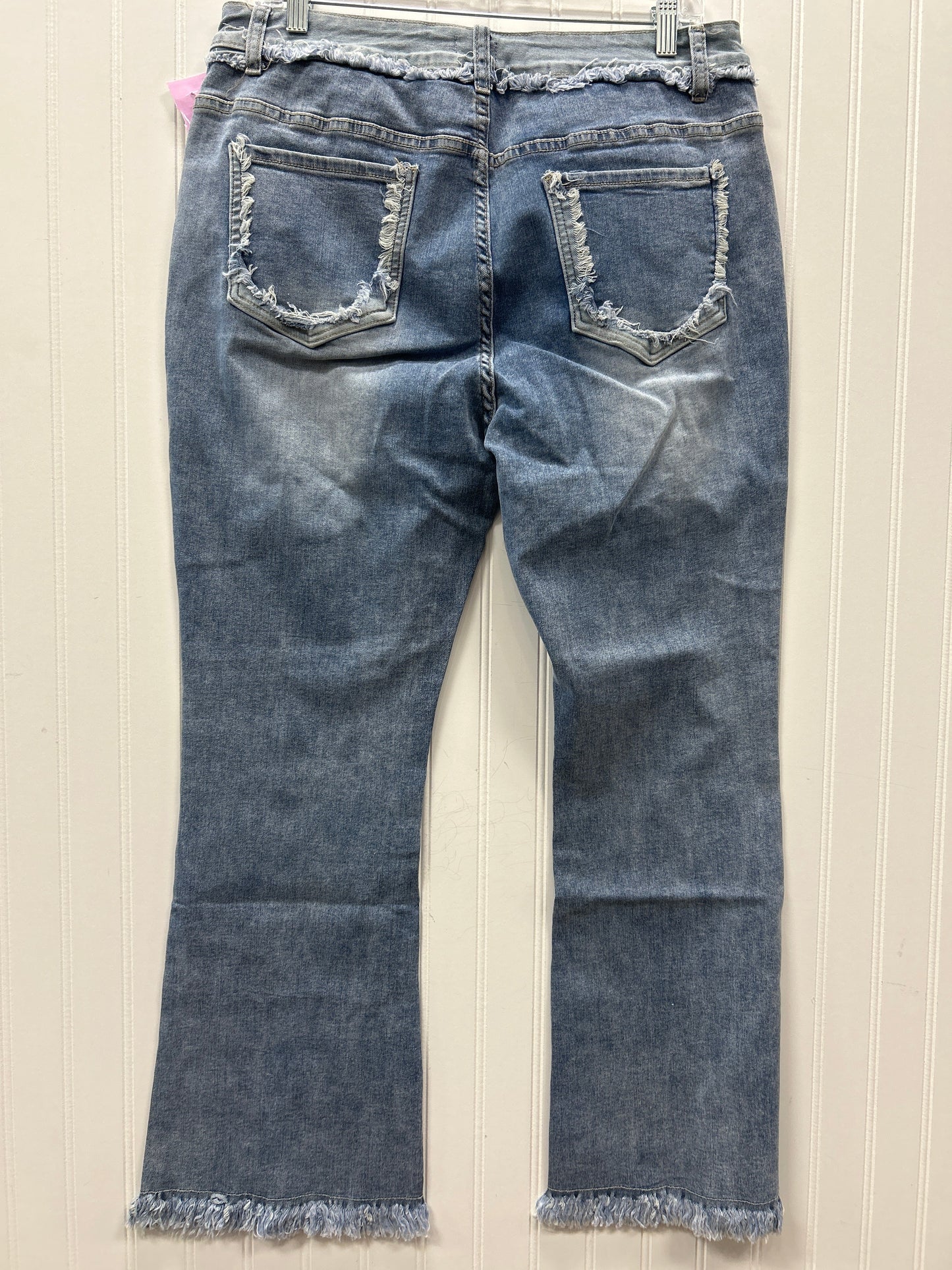 Jeans Flared By Coco And Carmen In Blue Denim, Size:Xl