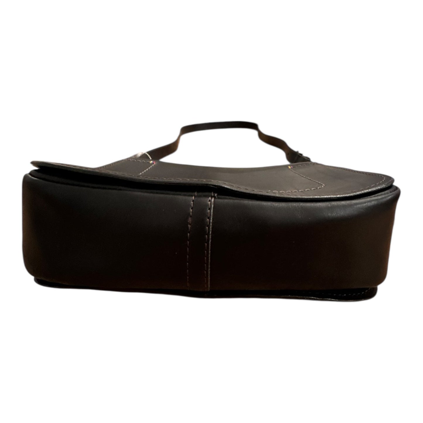 Handbag Leather By Fossil In Black, Size:Medium