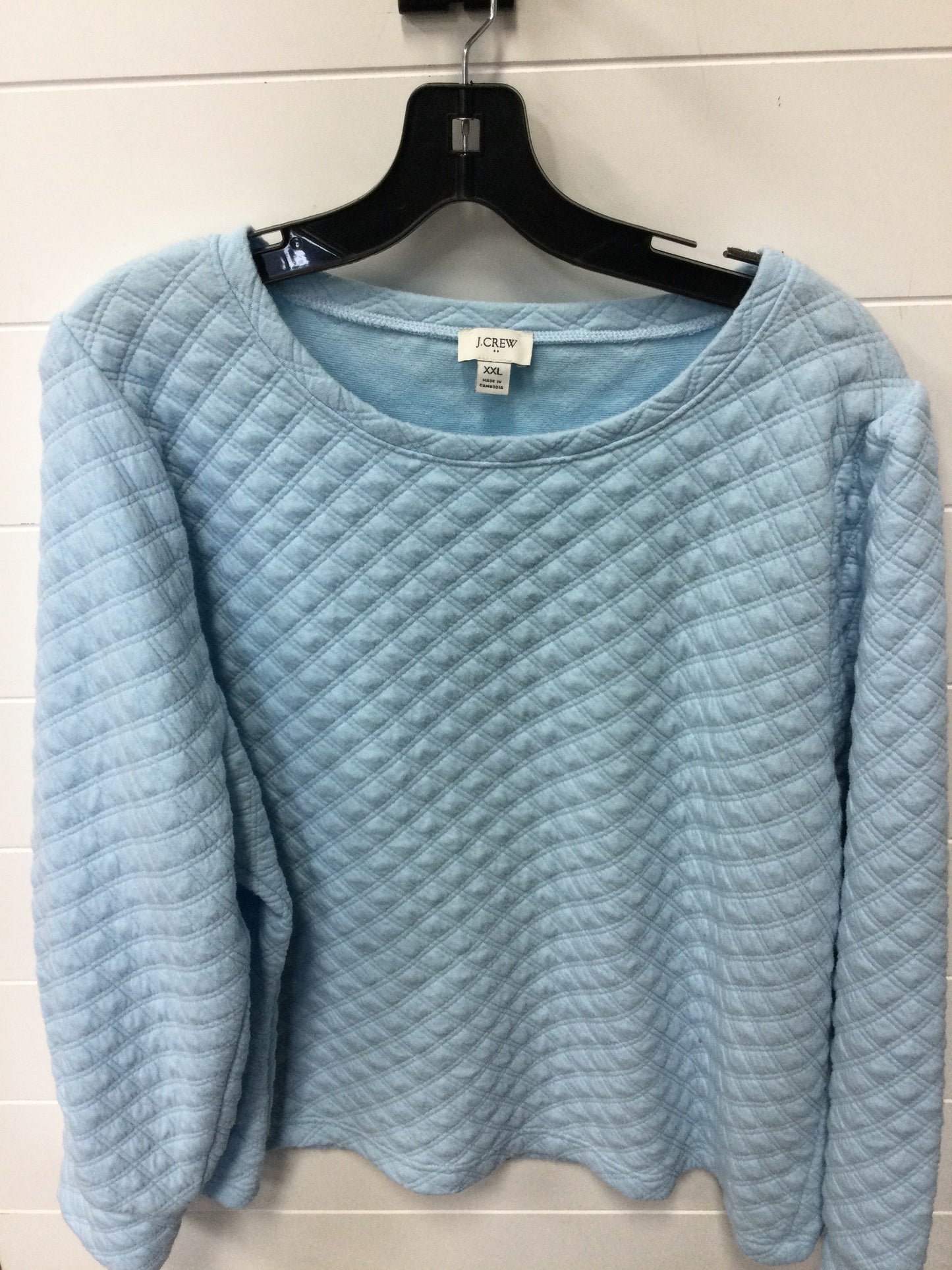 Top Ls By J. Crew In Blue, Size:1X