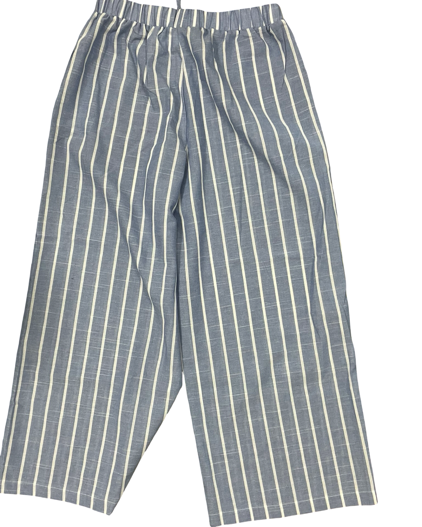 Pants Wide Leg By Clothes Mentor In Blue & White, Size:Xl