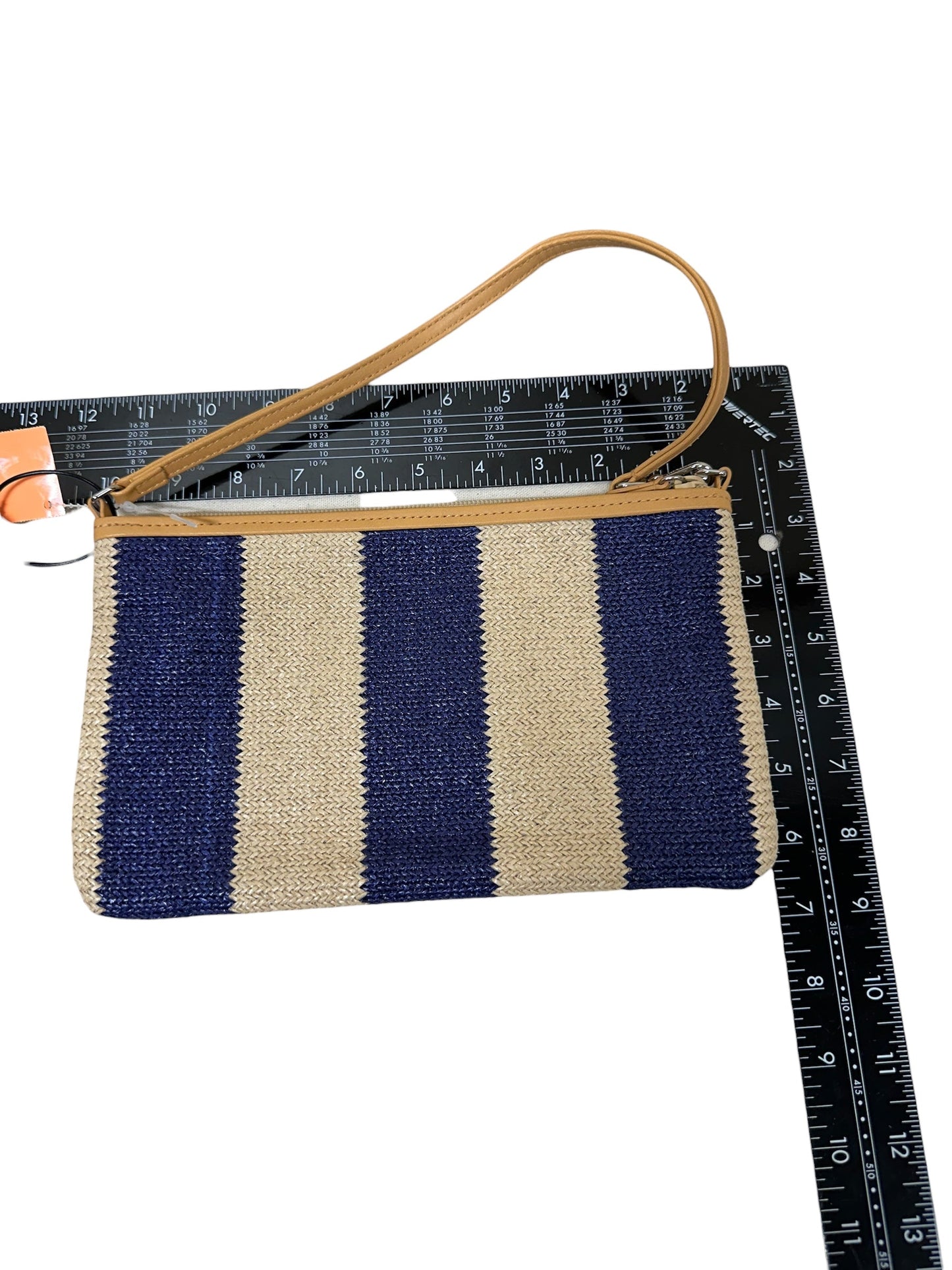 Handbag By Vera Bradley In Blue & Tan, Size:Small