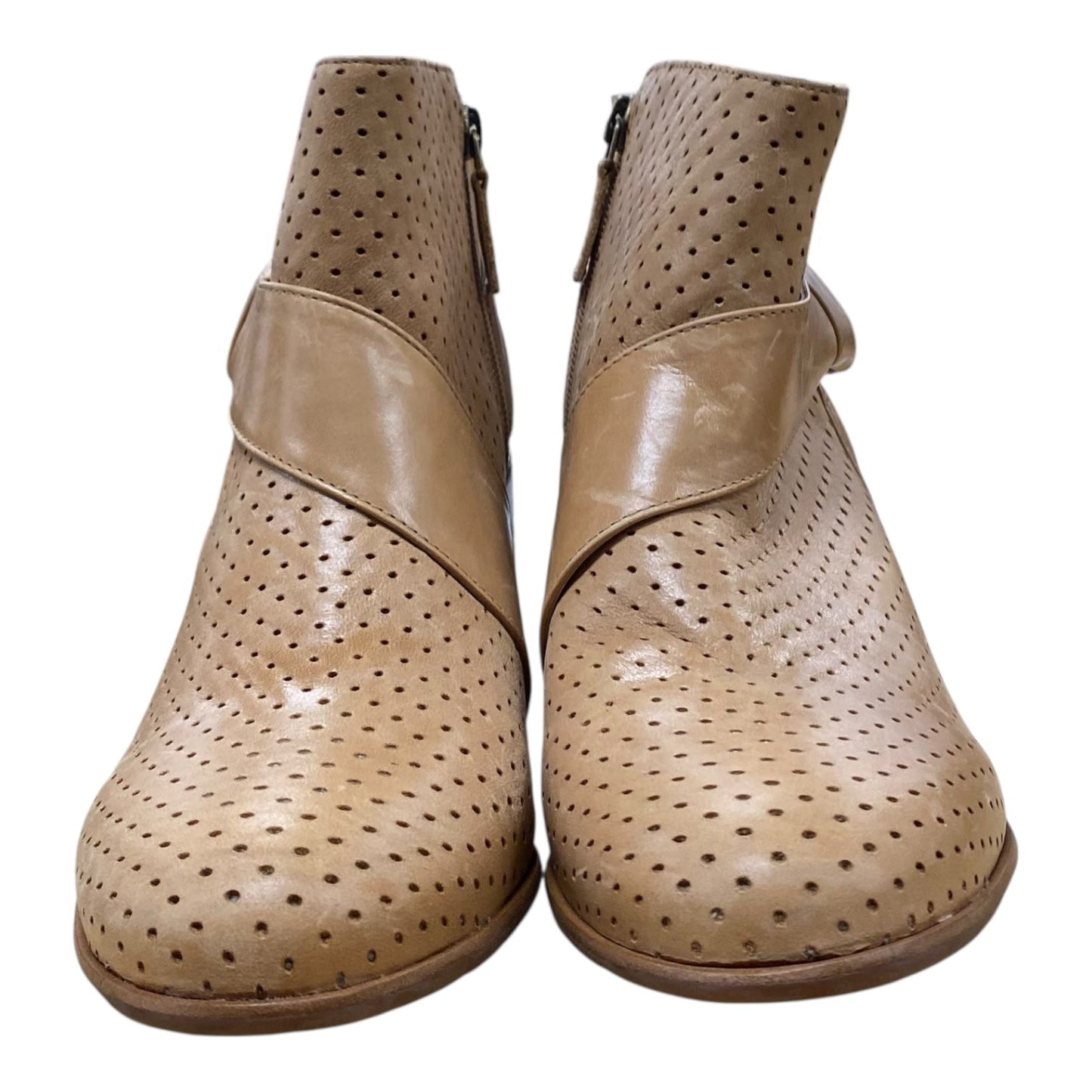 Boots Ankle Heels By Johnston & Murphy In Tan, Size:9