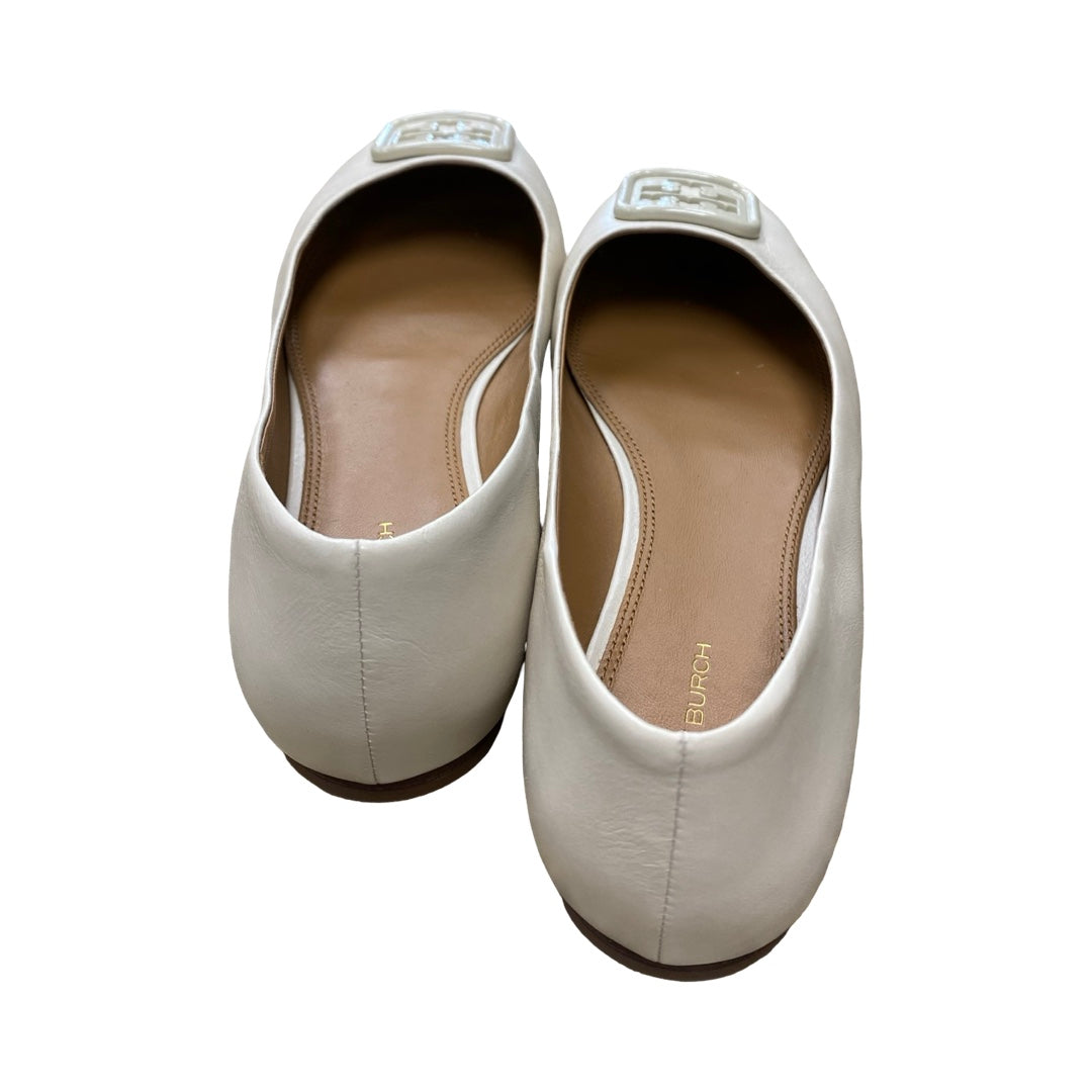 Shoes Designer By Tory Burch In Ivory, Size:10
