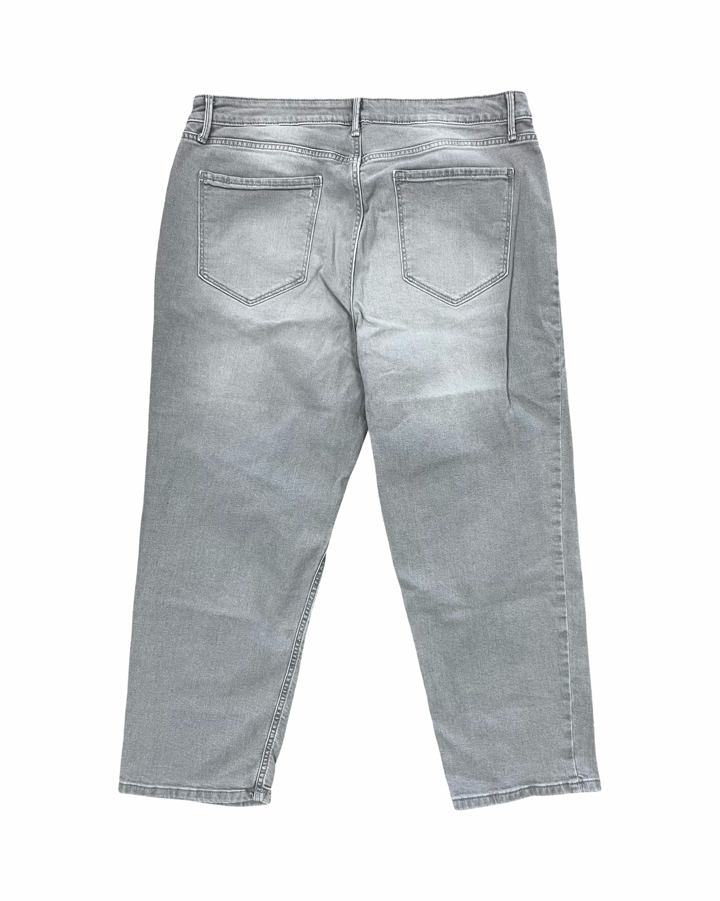 Jeans Boyfriend By Simply Vera In Grey Denim, Size:16