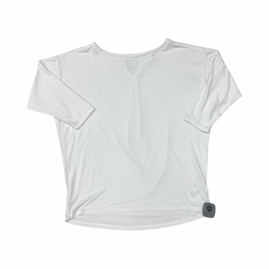 Athletic Top Ls Crewneck By Athleta In White, Size:M