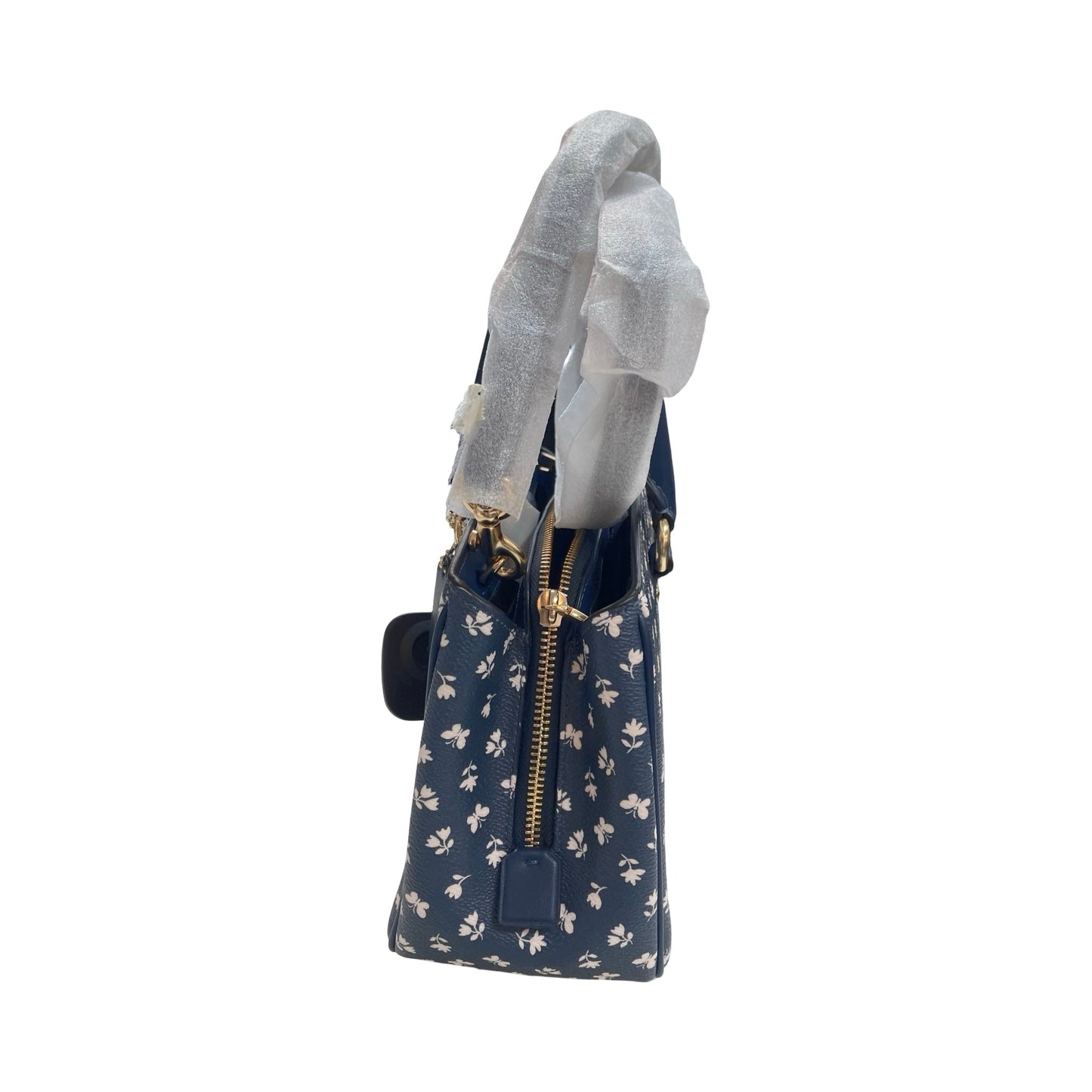 Handbag Designer By Coach In Navy, Size:Small