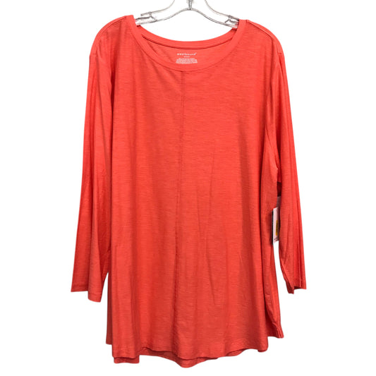Top Ls Basic By West Bound In Orange, Size:2X