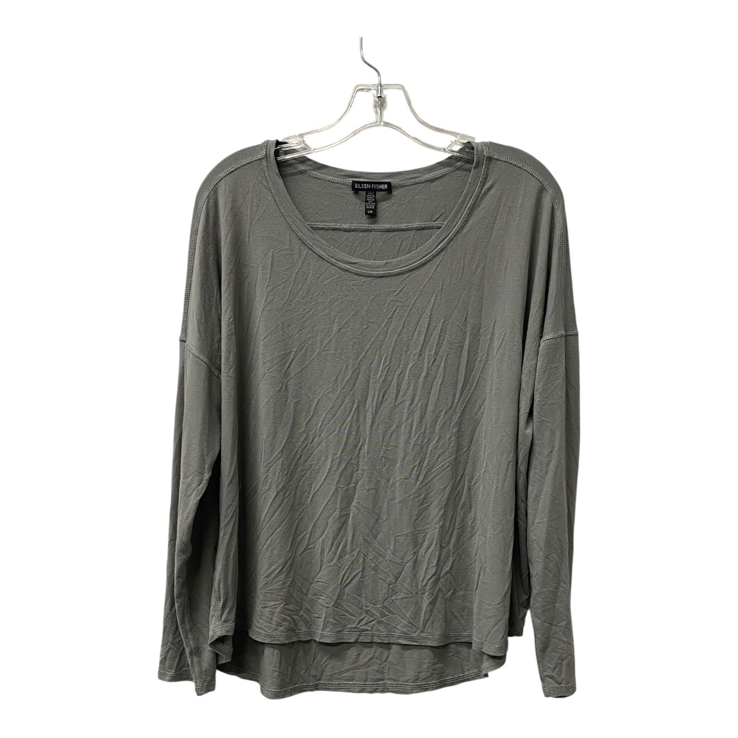 Top Ls By Eileen Fisher In Grey, Size:L