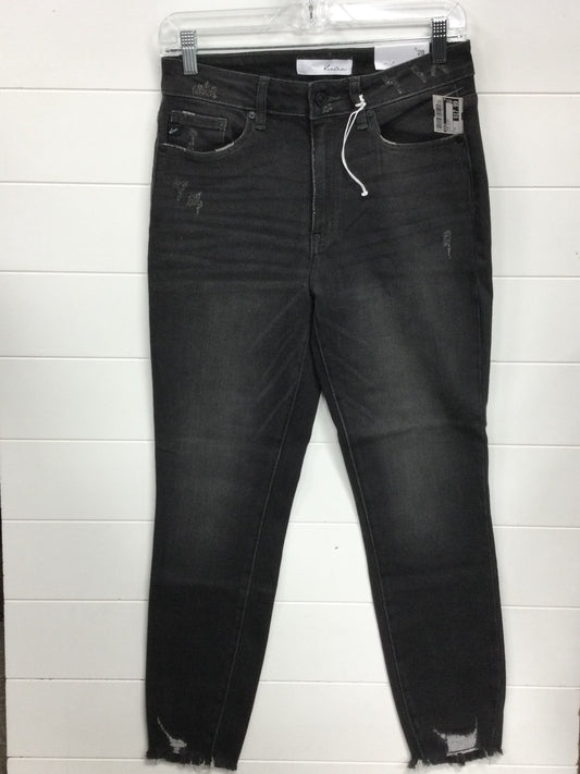 Jeans Skinny By Kancan In Black Denim, Size:6