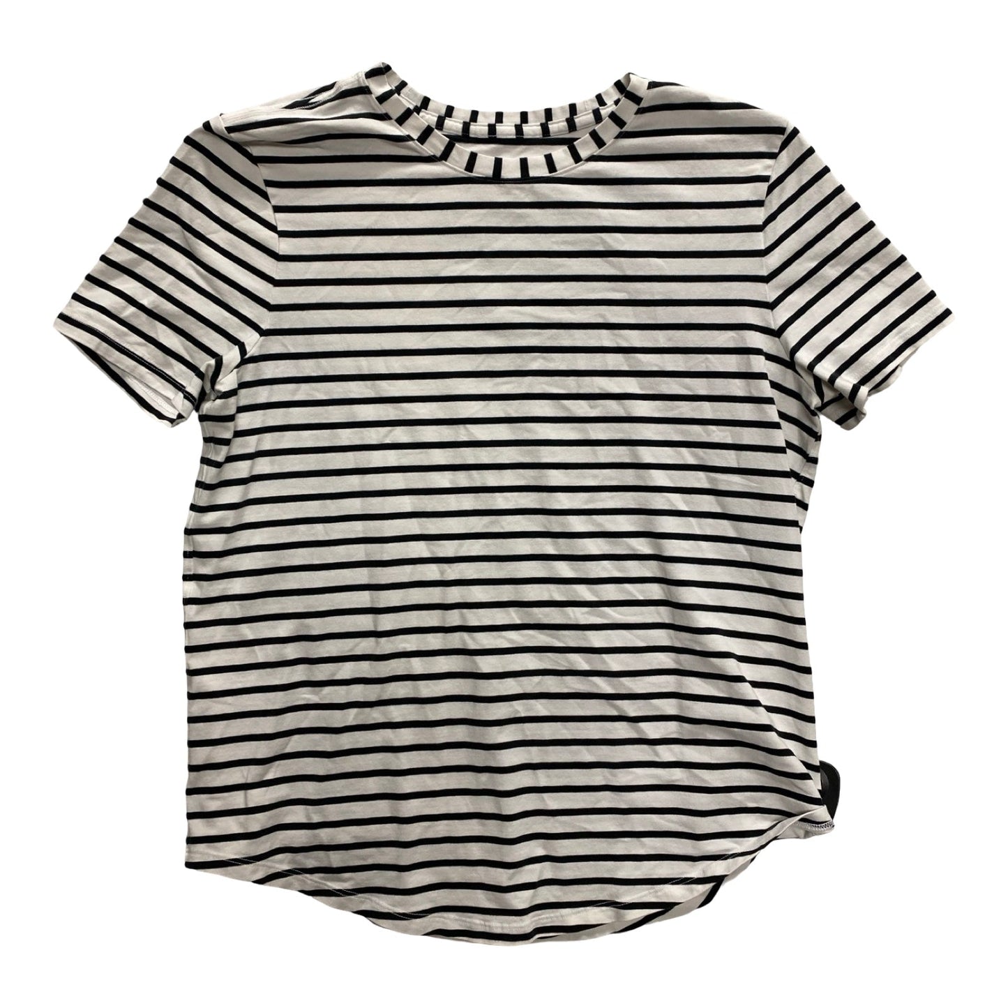 Top Ss By Lululemon In Black & White, Size:M