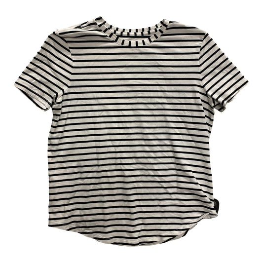Top Ss By Lululemon In Black & White, Size:M