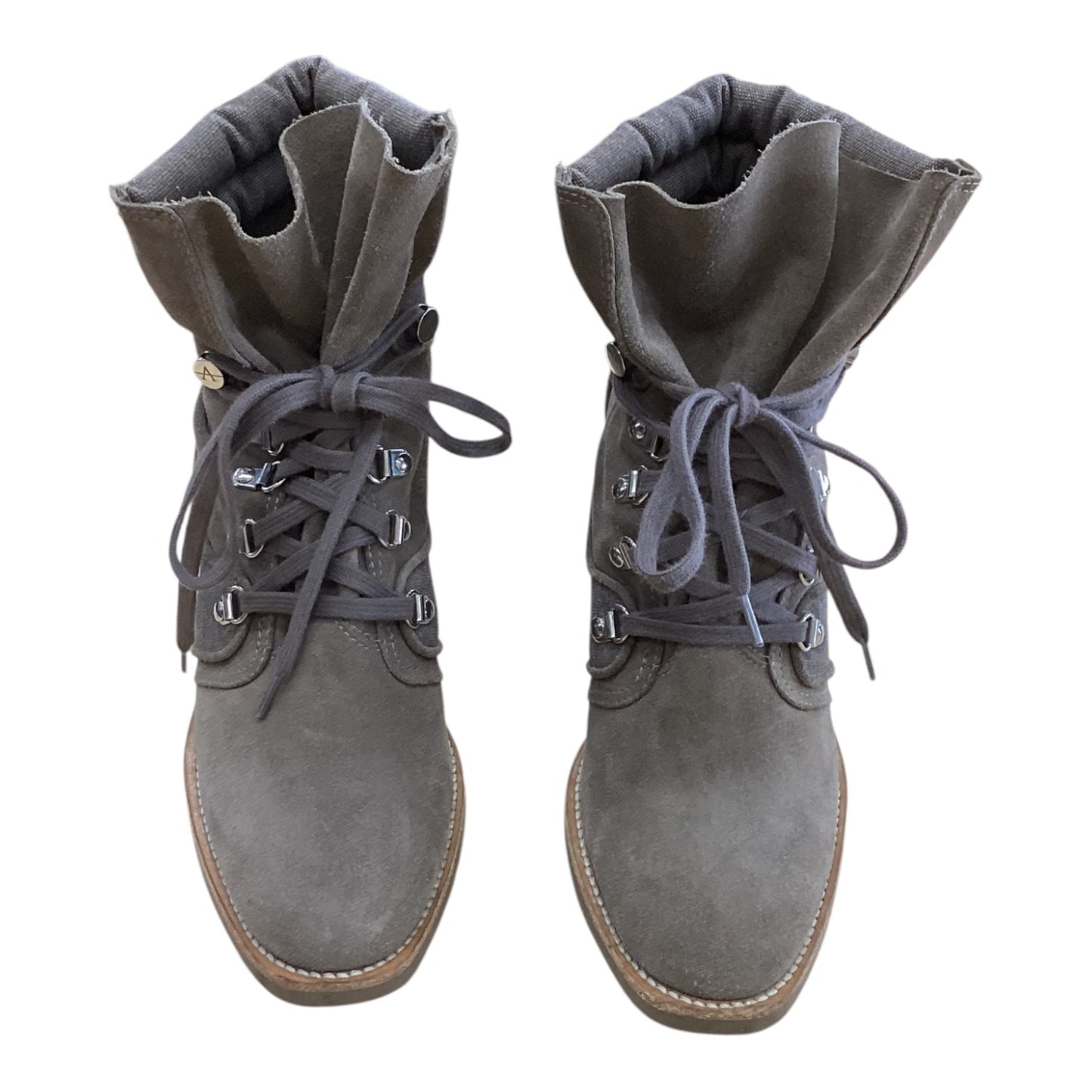 Boots Ankle Heels By Aquatalia In Tan, Size:9