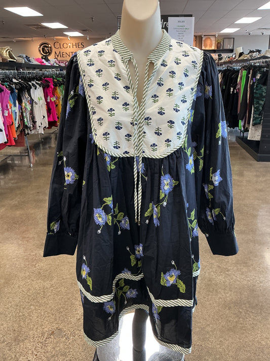 Dress Casual Short By Entro In Black & Green, Size:L
