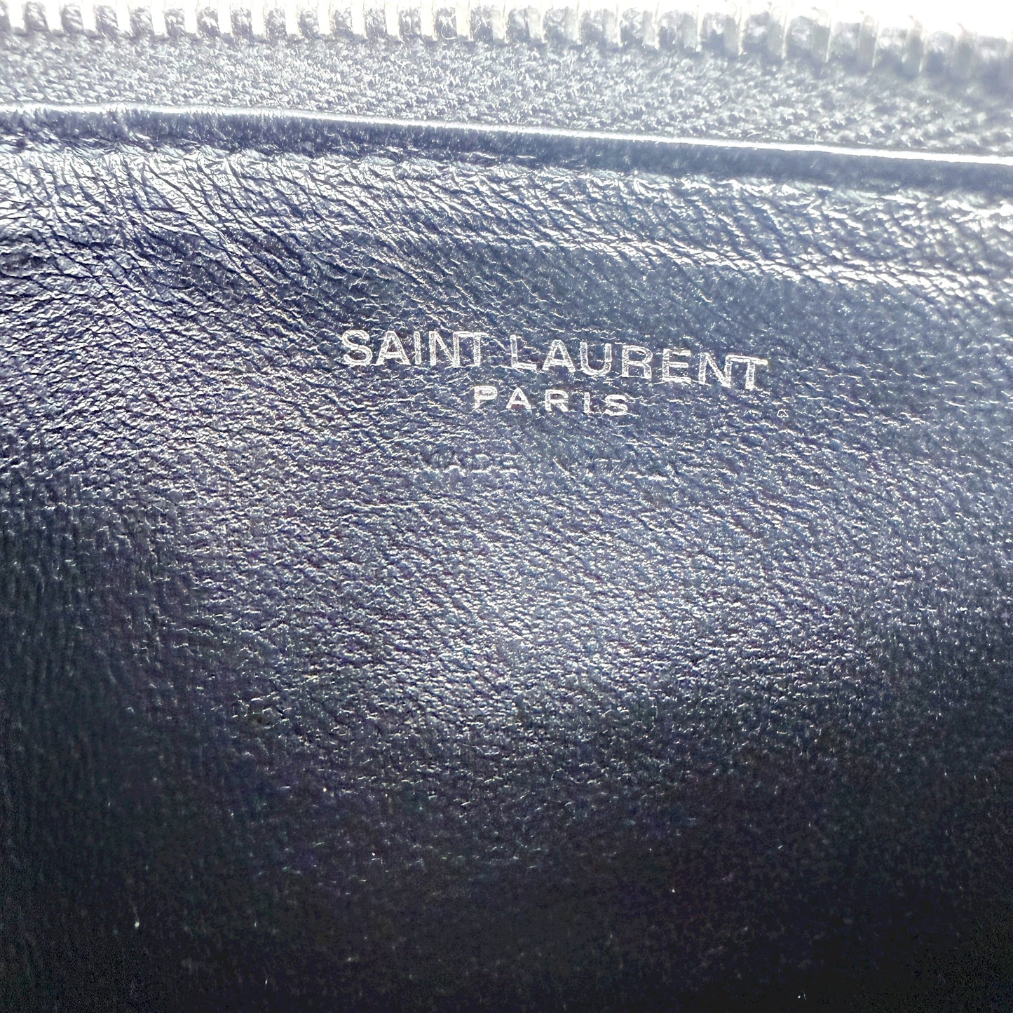 Fragments Glitter Python Card Case In Black Luxury Designer By Yves Saint Laurent, Size: Small