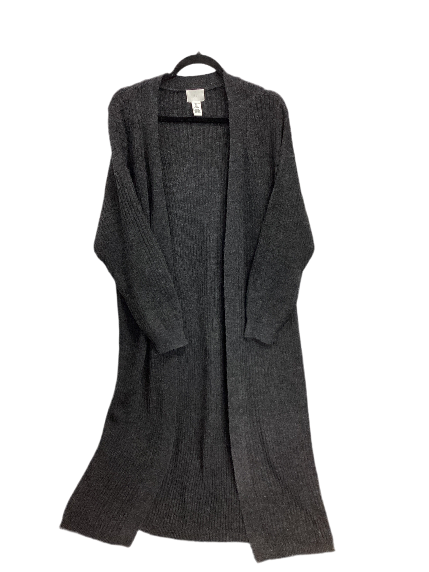 Sweater Cardigan By H&M In Grey, Size:L