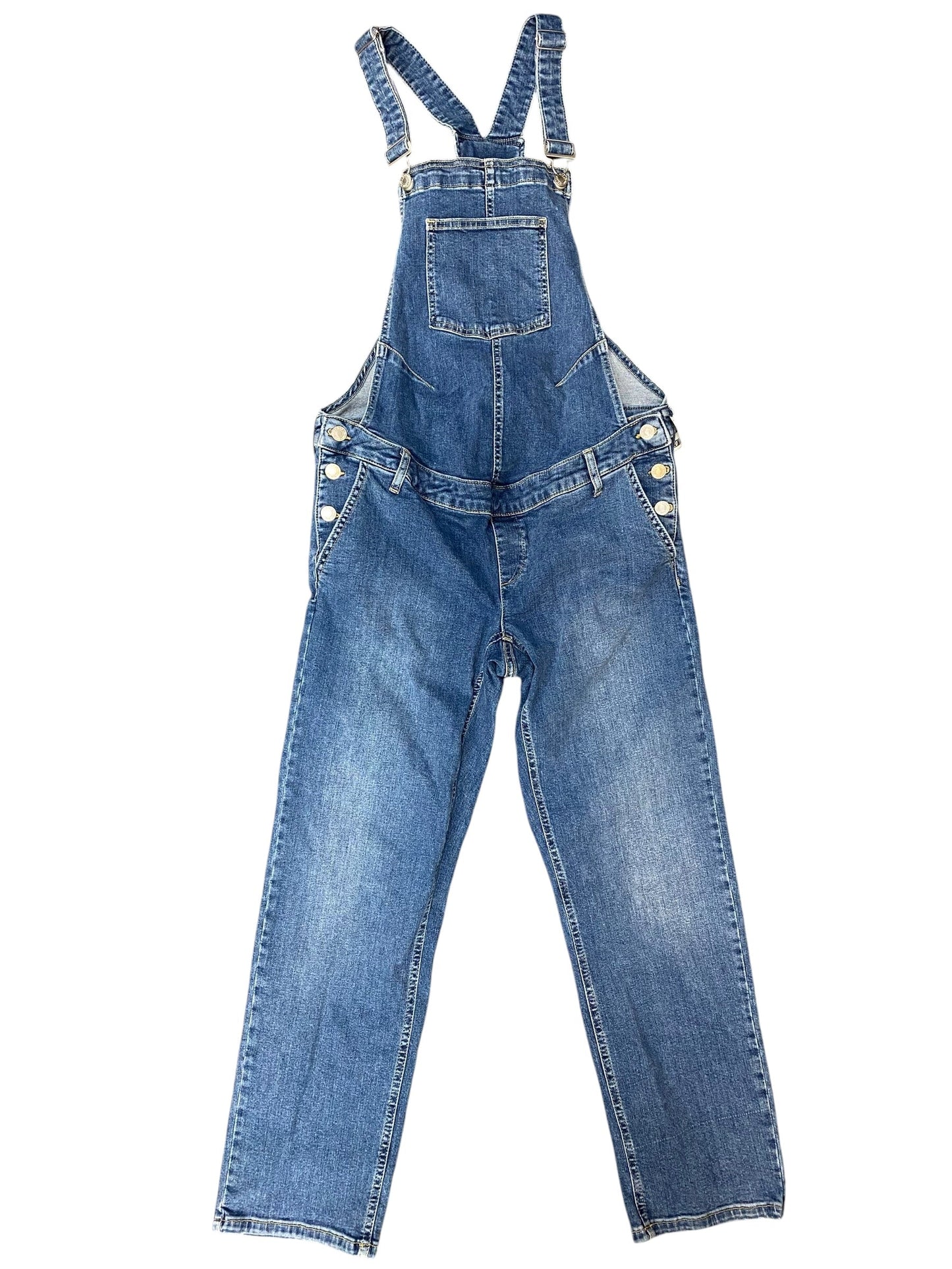 Mat Dress By Gap In Blue Denim, Size:S