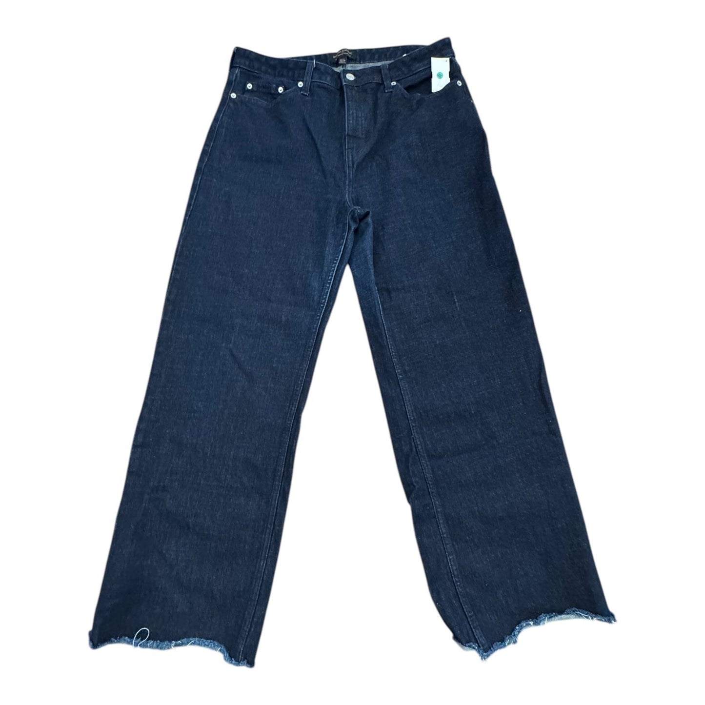 Jeans Straight By Banana Republic In Blue Denim, Size:14