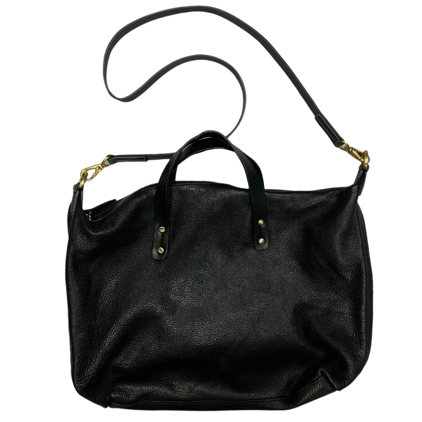 Handbag Leather By Gap, Size: Medium