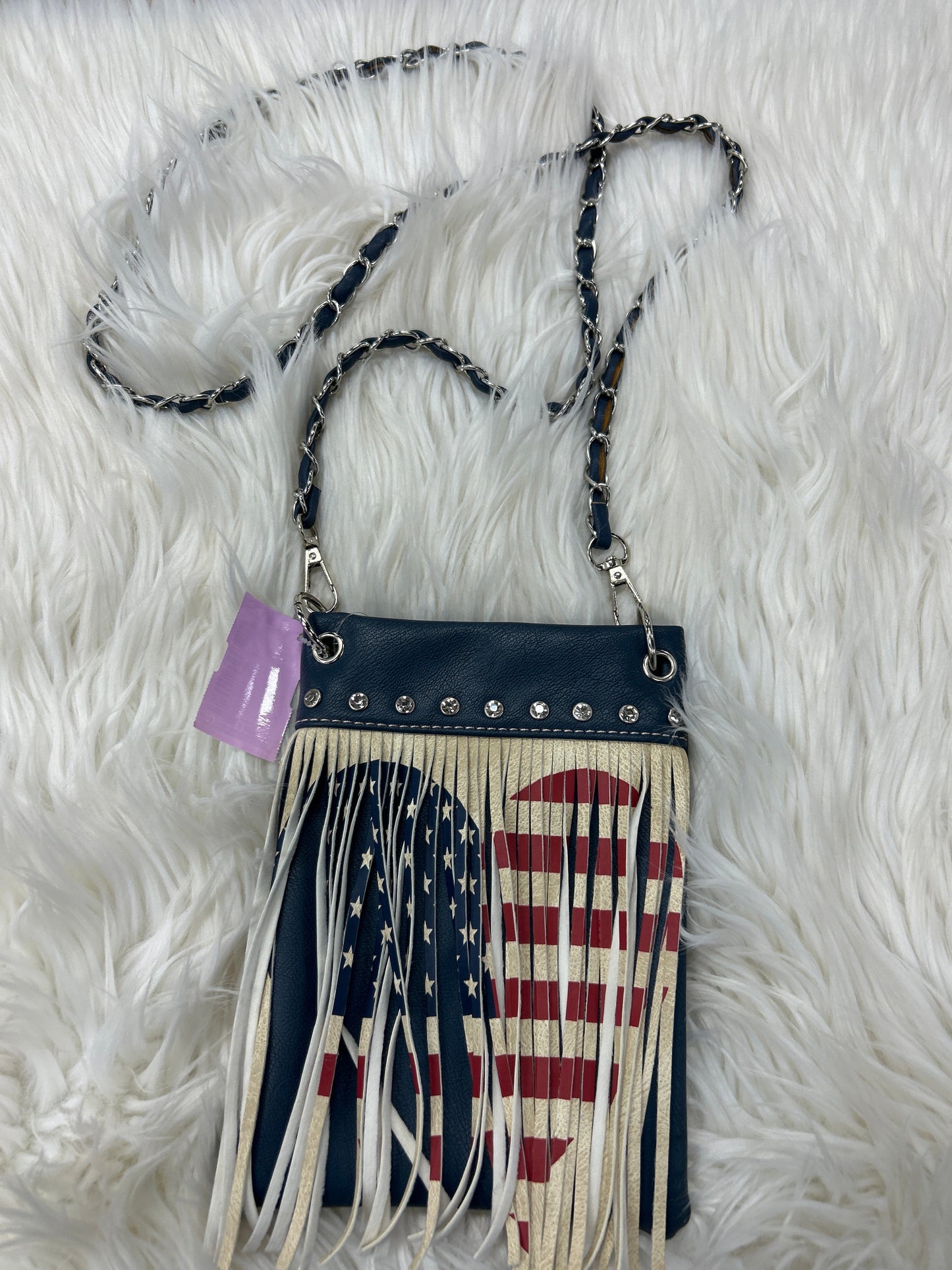 Crossbody By Clothes Mentor In Blue, Size:Small