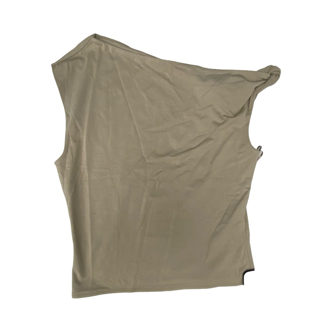 Top Sleeveless By Abercrombie And Fitch In Brown, Size:S