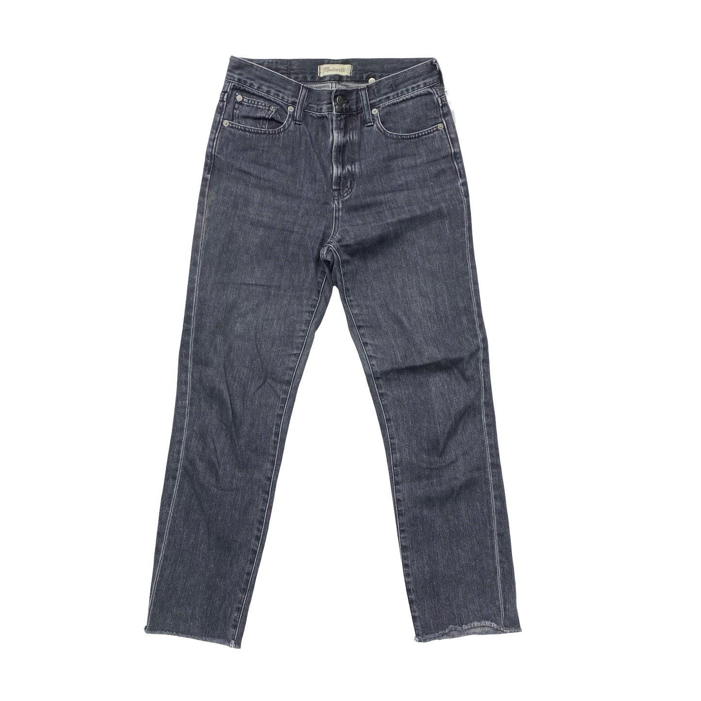 Jeans Straight By Madewell In Black Denim, Size:2