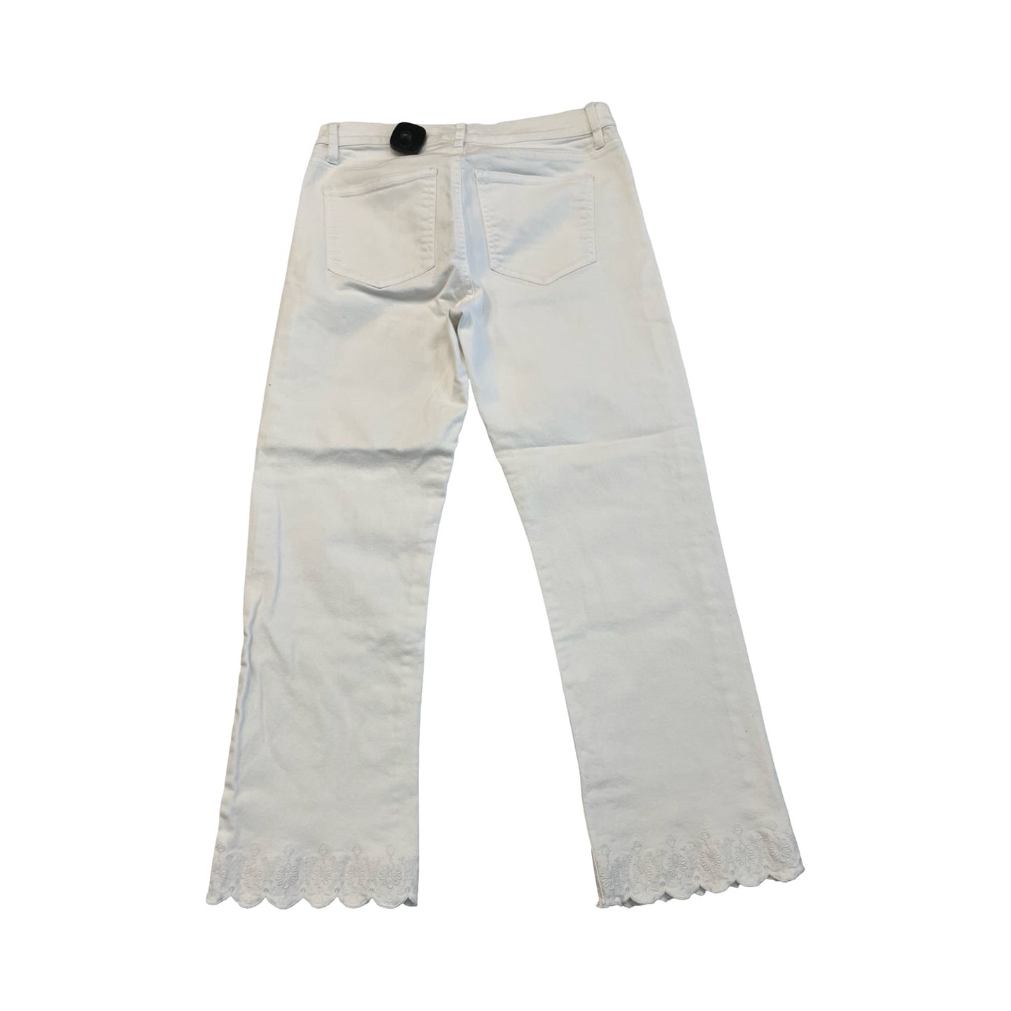 Jeans Cropped By Ann Taylor In White, Size:6