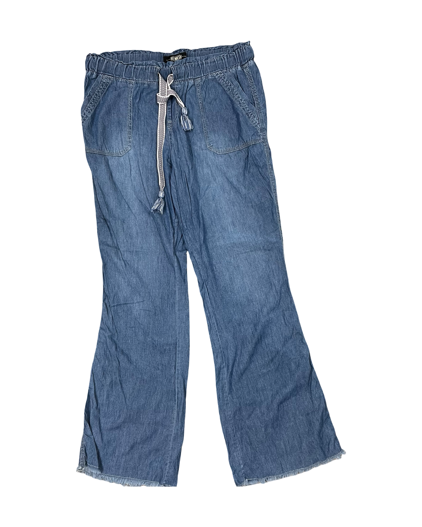 Pants Lounge By Rewash In Blue Denim, Size:L