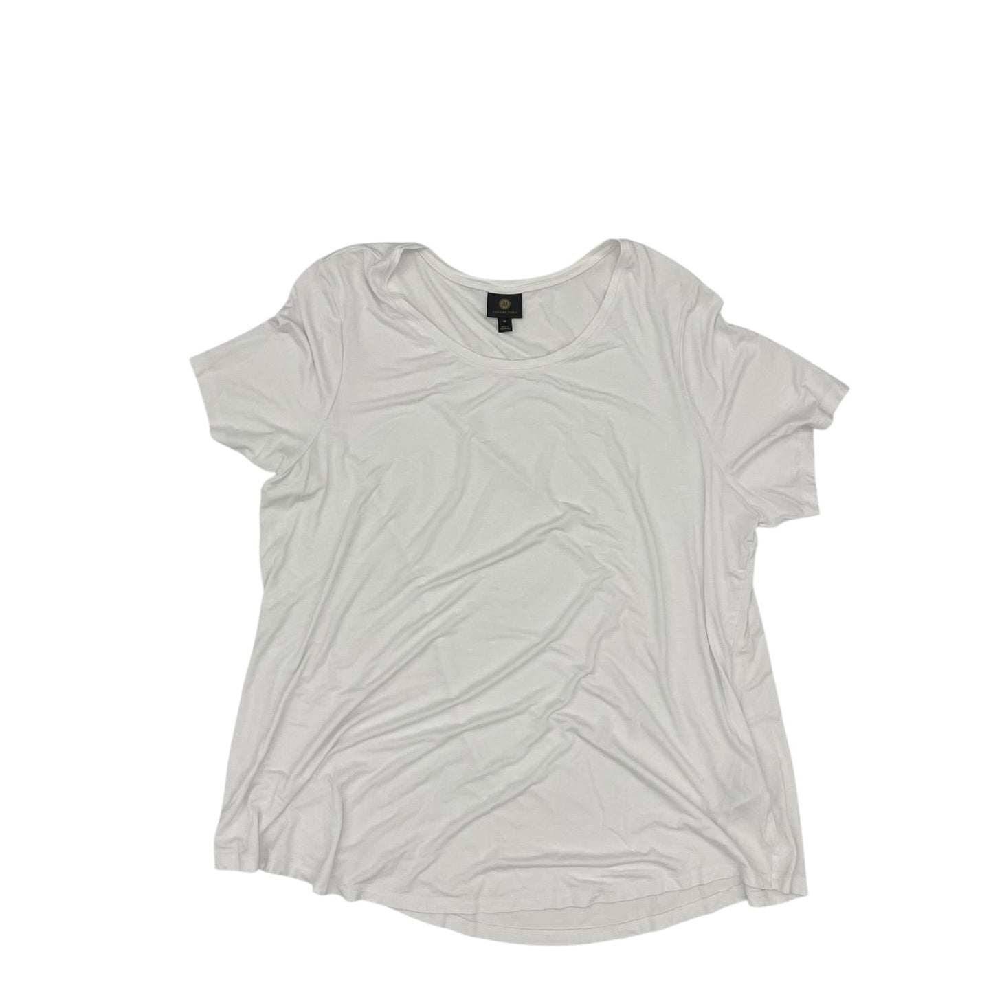 Top Ss By Jm Collections In White, Size:3X