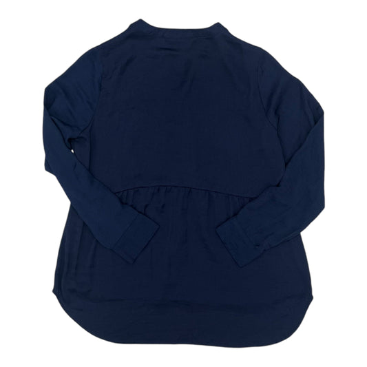 Blouse Ls By Apt 9 In Navy, Size:Xl