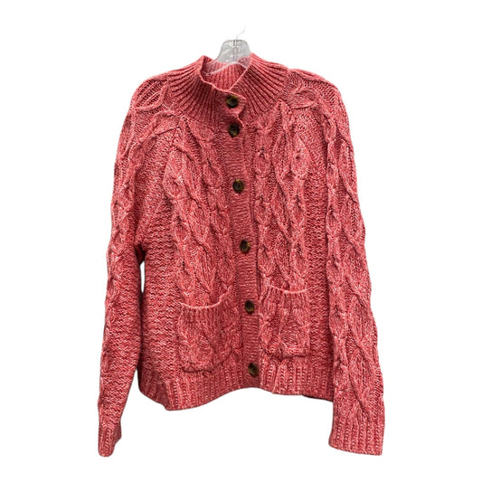 Sweater Cardigan By Talbots In Red, Size:Xl