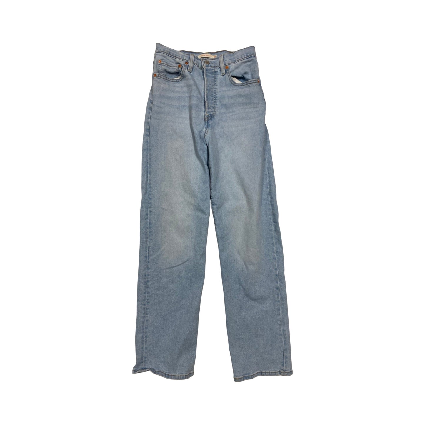 Jeans Straight By Levis In Blue Denim, Size:6