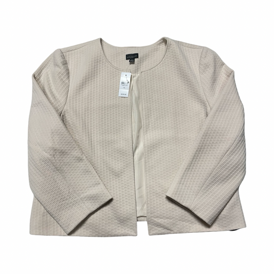 Blazer By Ann Taylor In Cream, Size:Xl