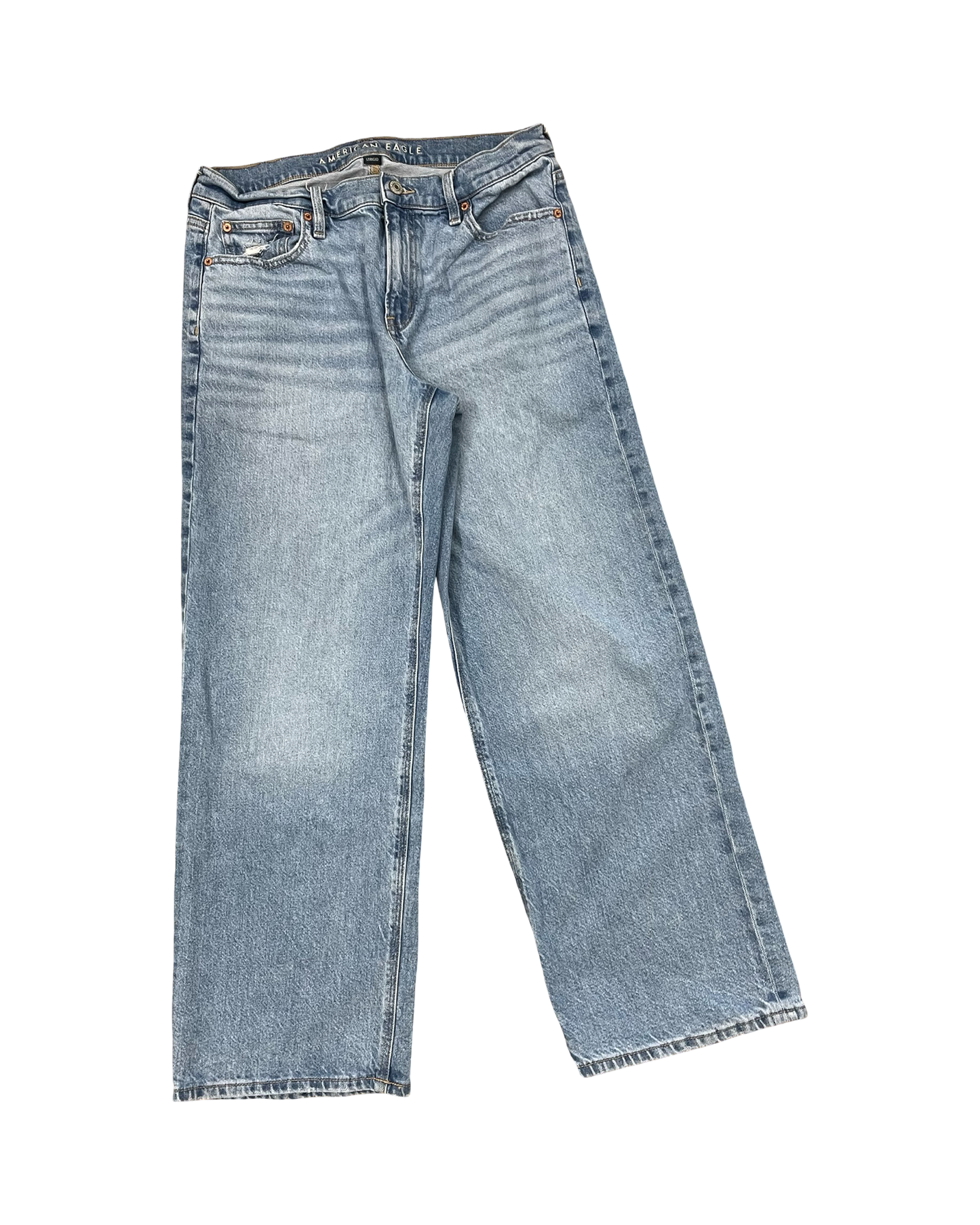 Jeans Flared By American Eagle In Blue Denim, Size:8