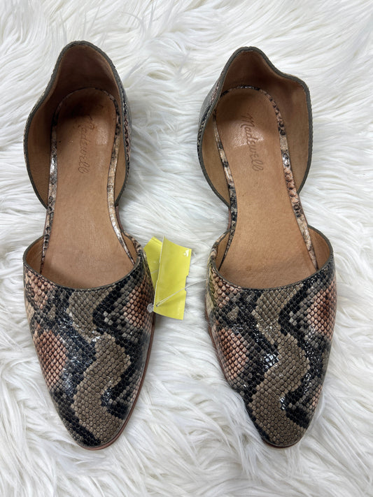 Shoes Flats By Madewell In Snakeskin Print, Size:10