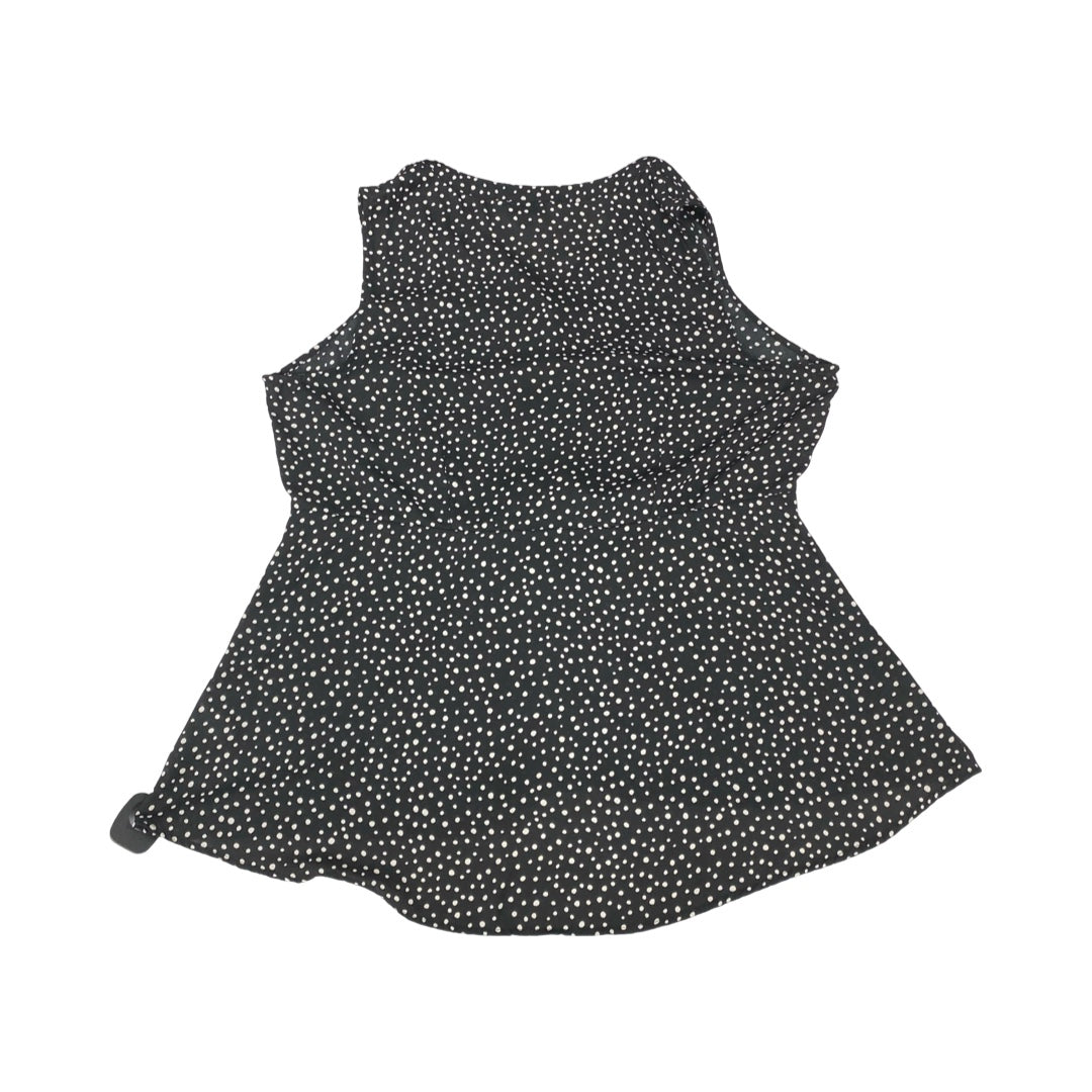 Top Sleeveless By Torrid In Black & White, Size:L
