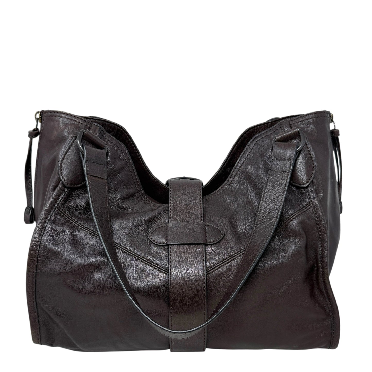 Gina Leather Tote Designer By Frye, Size: Medium