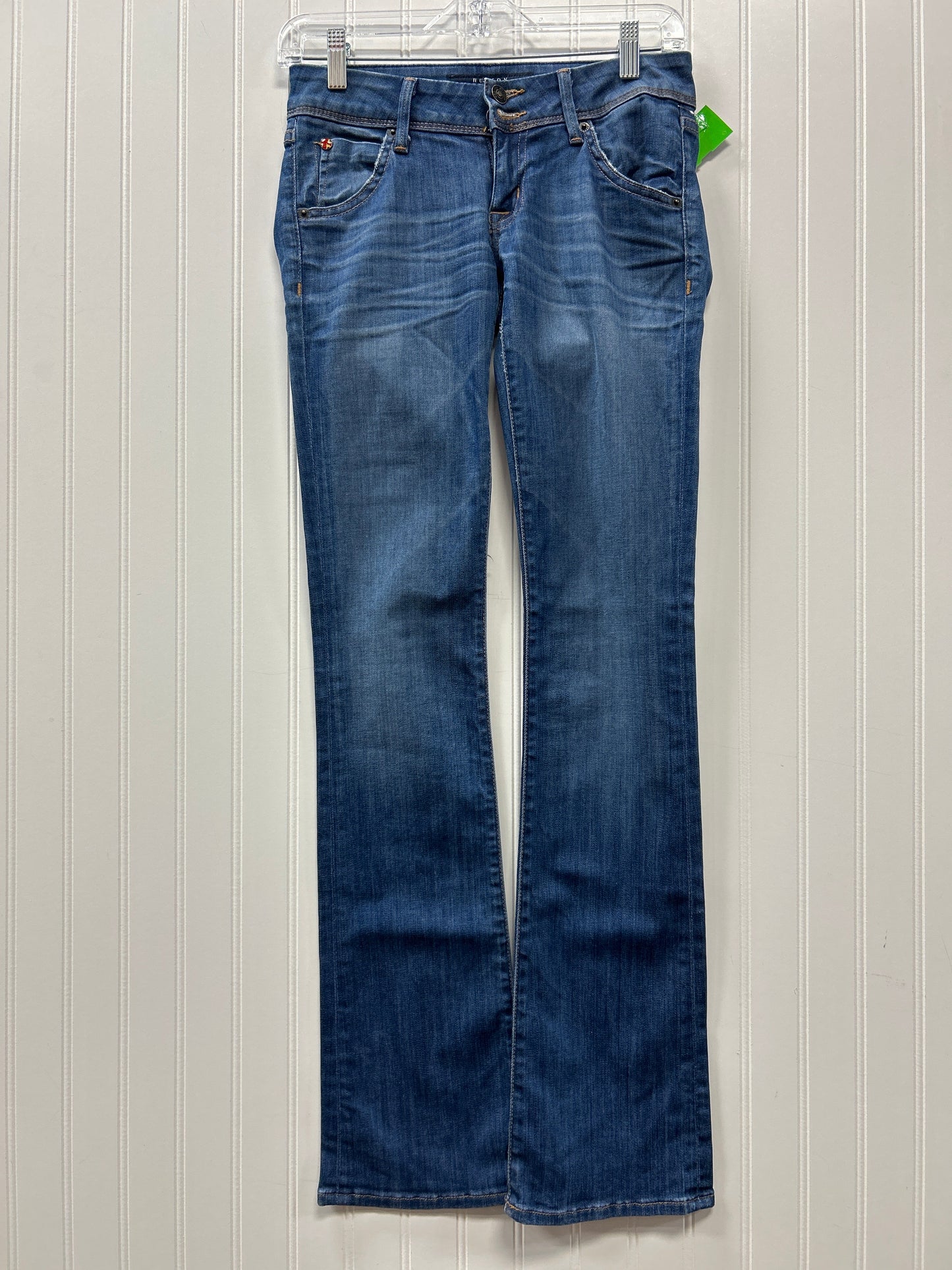 Jeans Boot Cut By Hudson In Blue Denim, Size:0