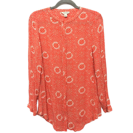Tunic Ls By Lucky Brand In Orange, Size:S