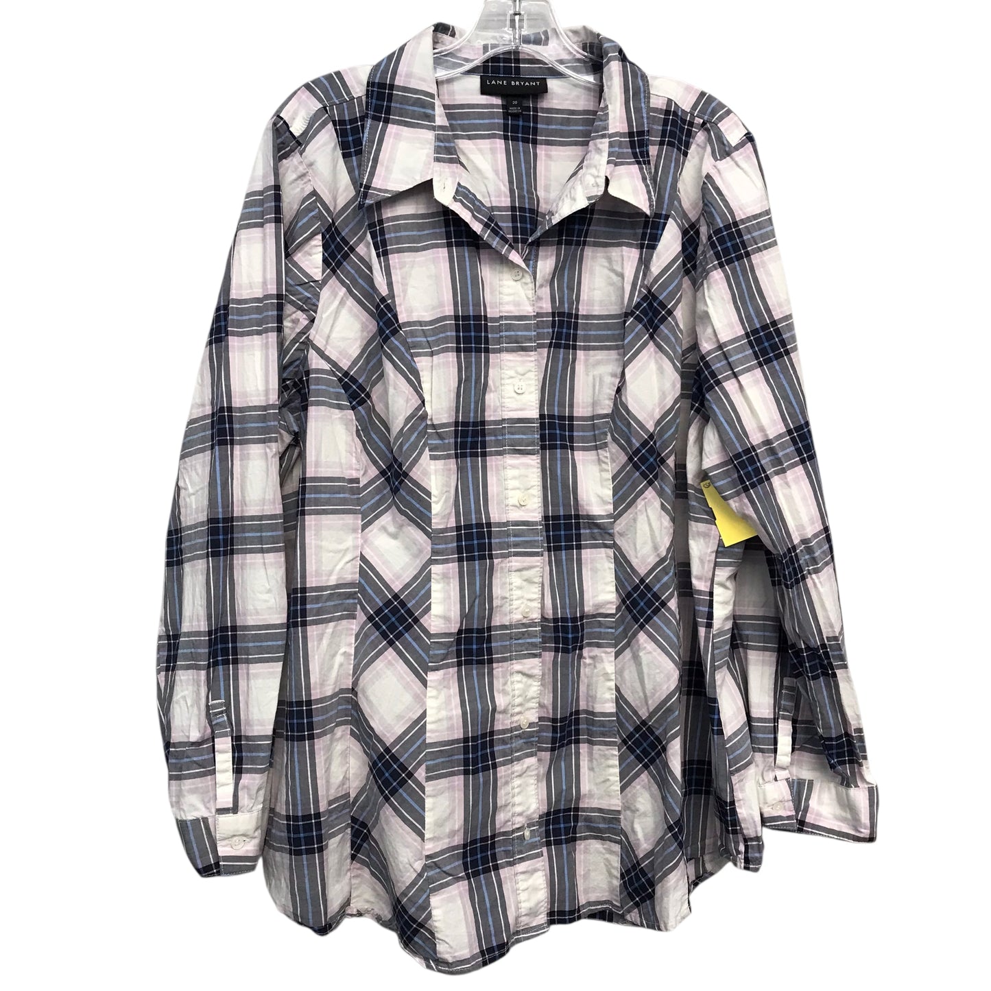 Top Ls By Lane Bryant In Plaid Pattern, Size:2X