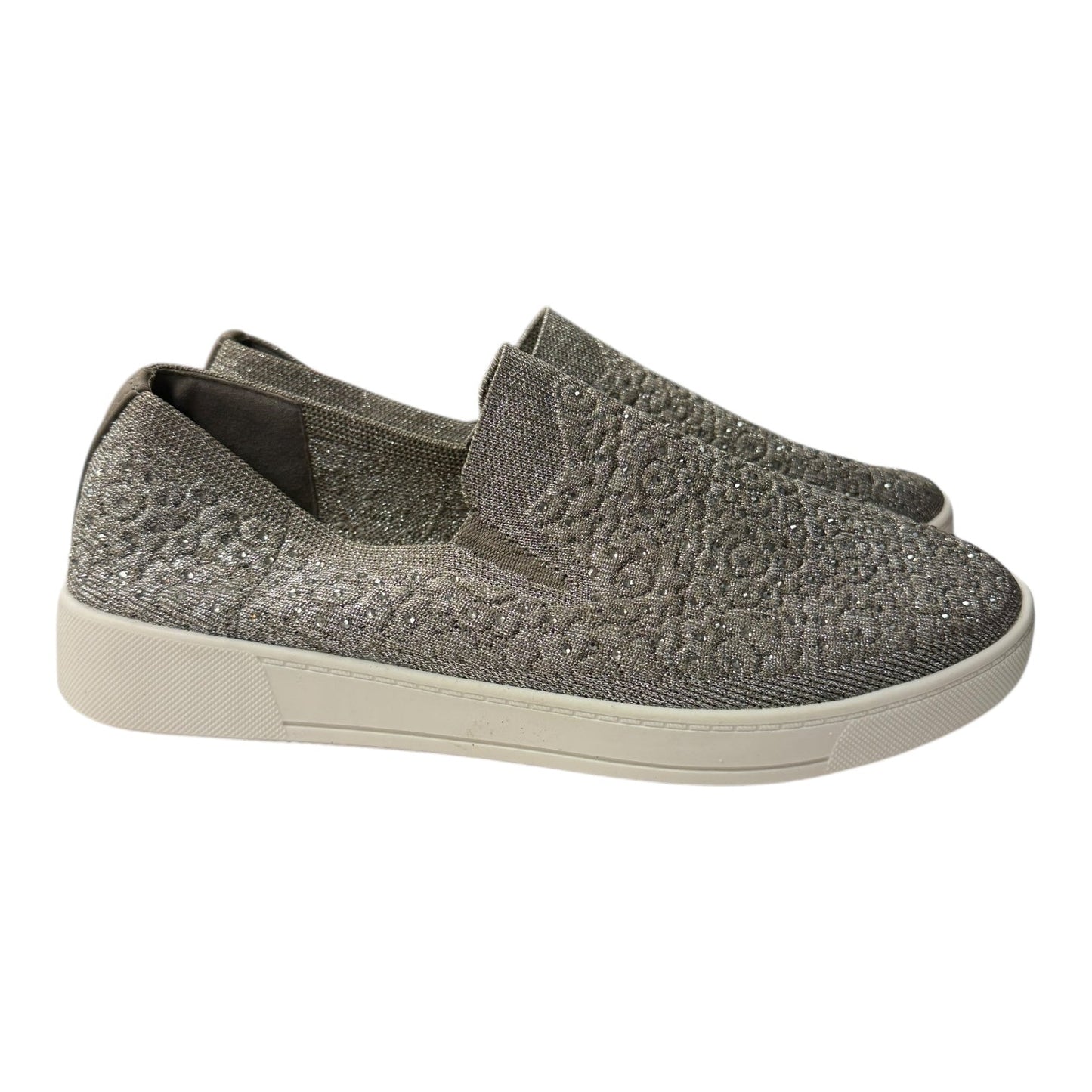 Shoes Flats By White Mountain In Silver, Size:10