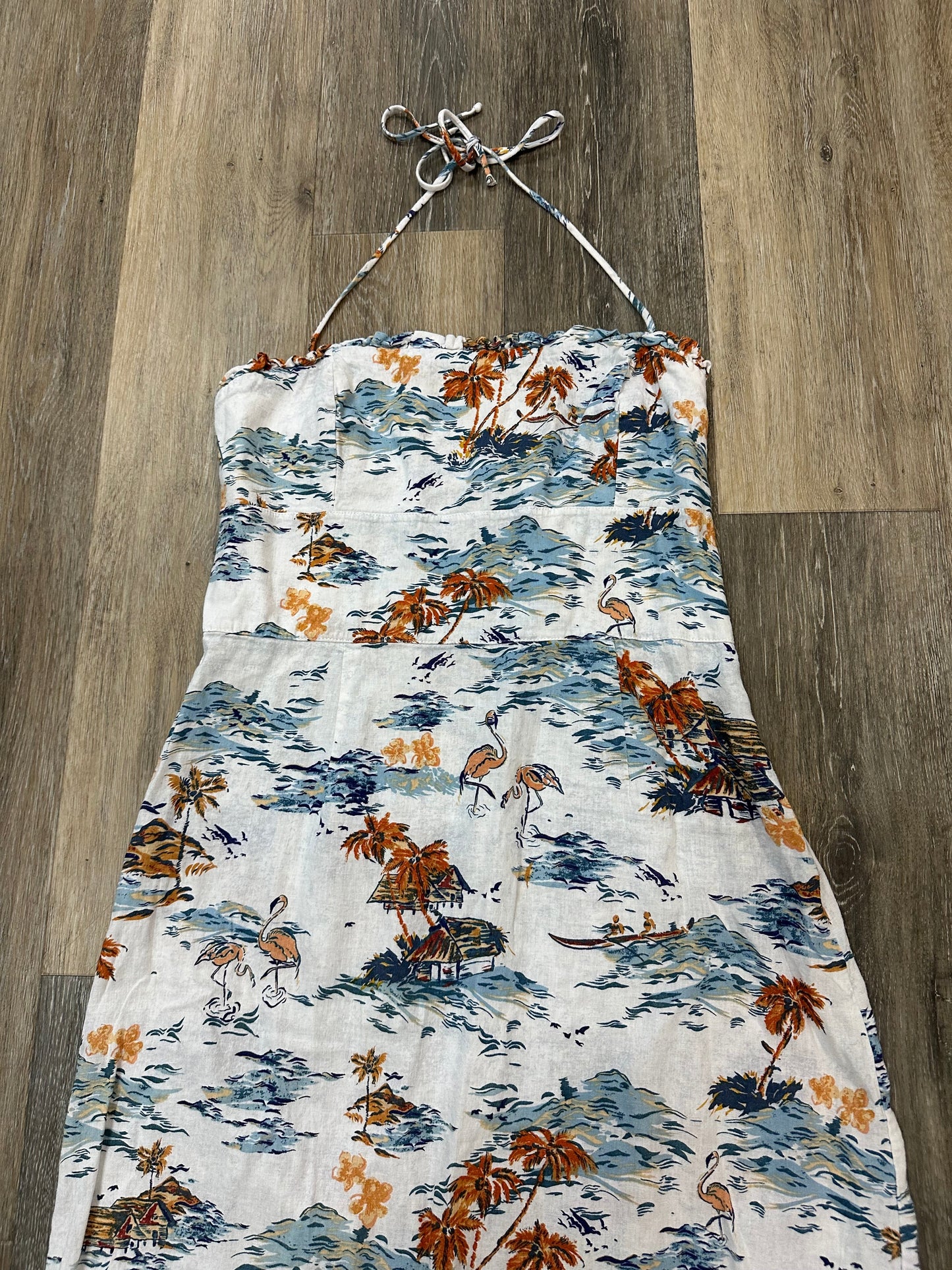 Dress Party Midi By Free People In White & Yellow, Size: 12