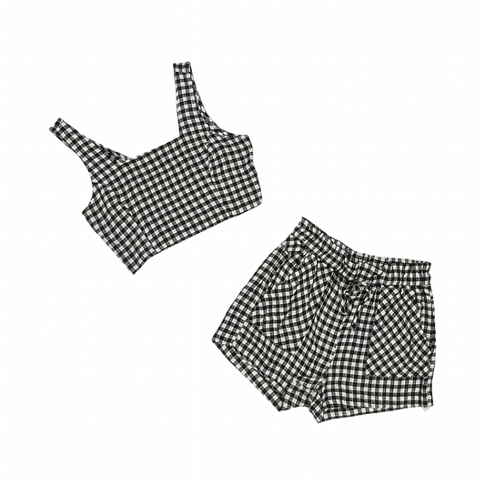 Shorts Set By Thread And Supply In Black & White, Size:M