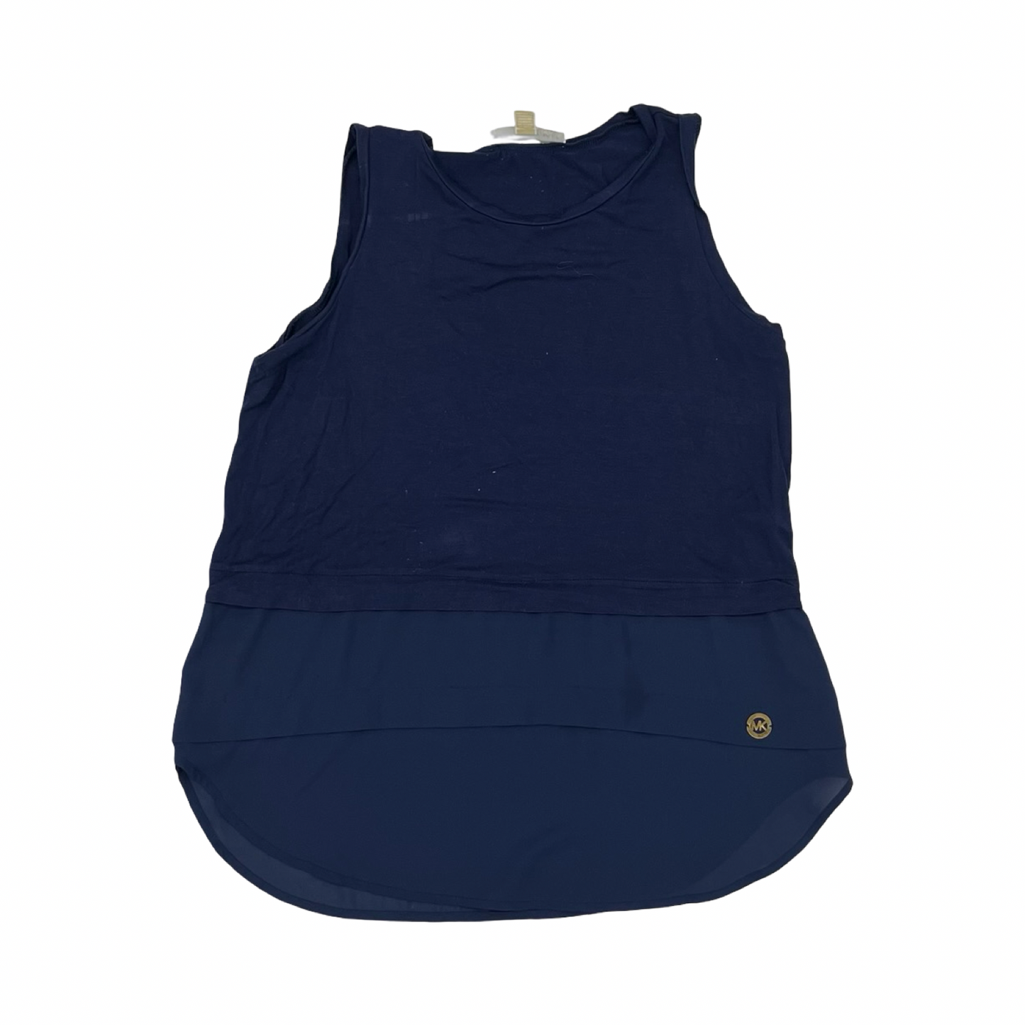 Top Sleeveless Designer By Michael Kors In Navy, Size:M