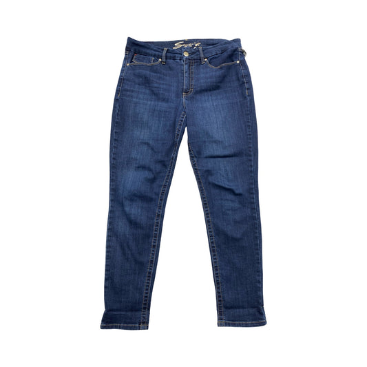 Jeans Skinny By Seven 7 In Blue, Size:14