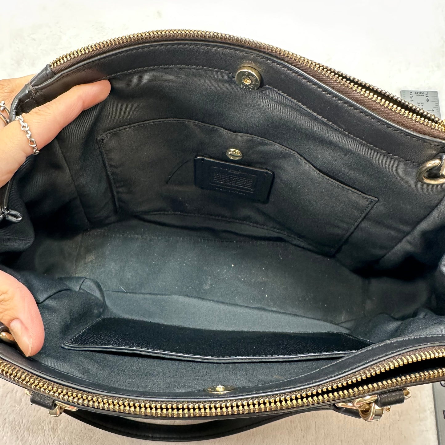 Crossbody Designer By Coach, Size: Small