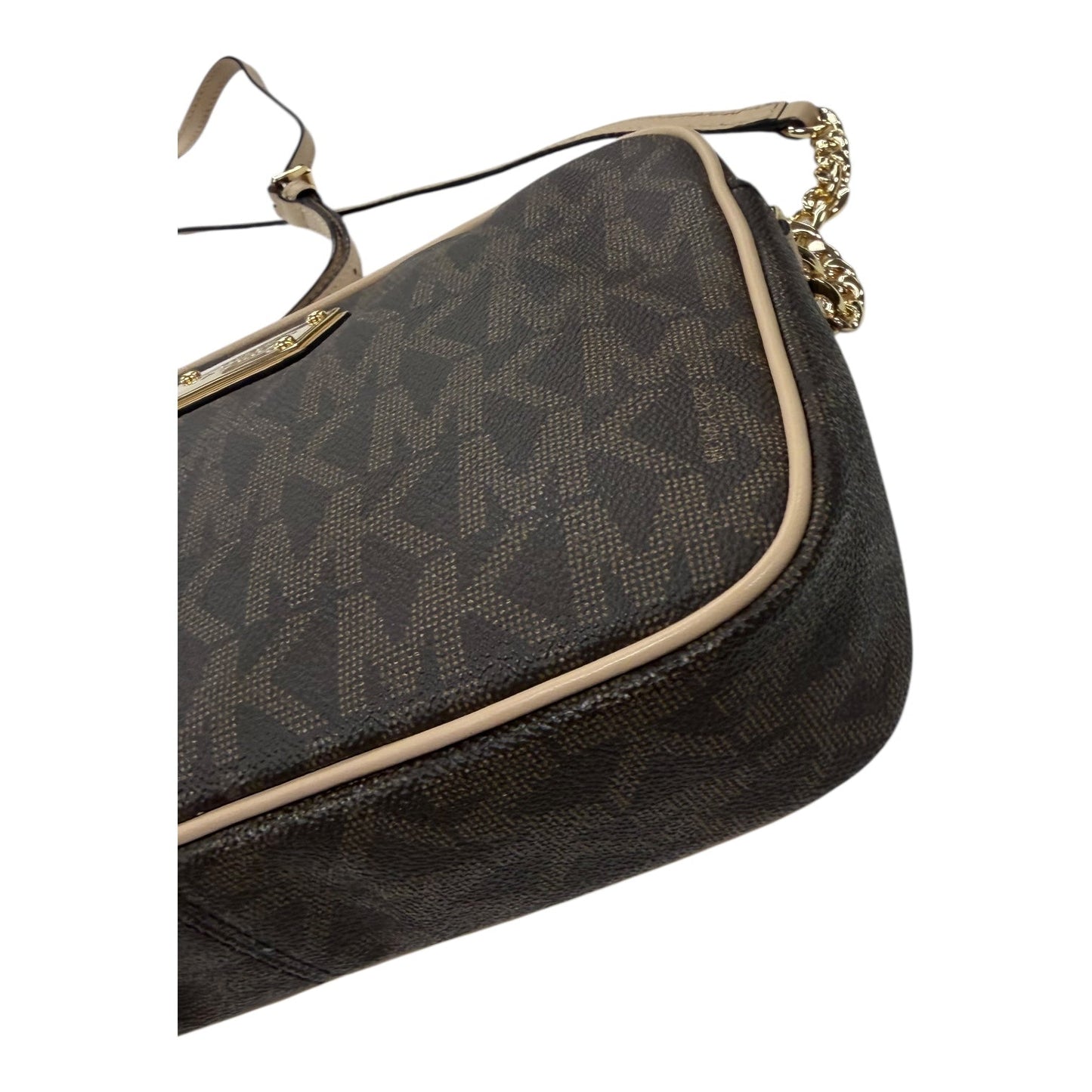 Crossbody Designer By Michael Kors In Brown, Size:Medium