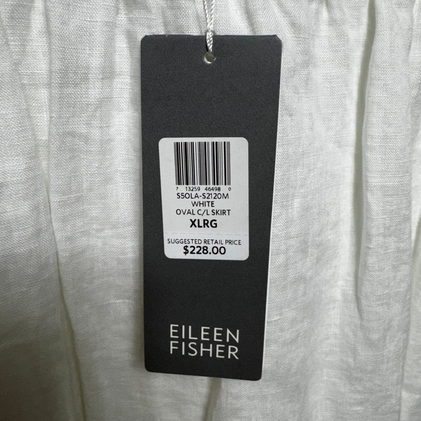 Skirt Midi By Eileen Fisher In Cream, Size: Xl