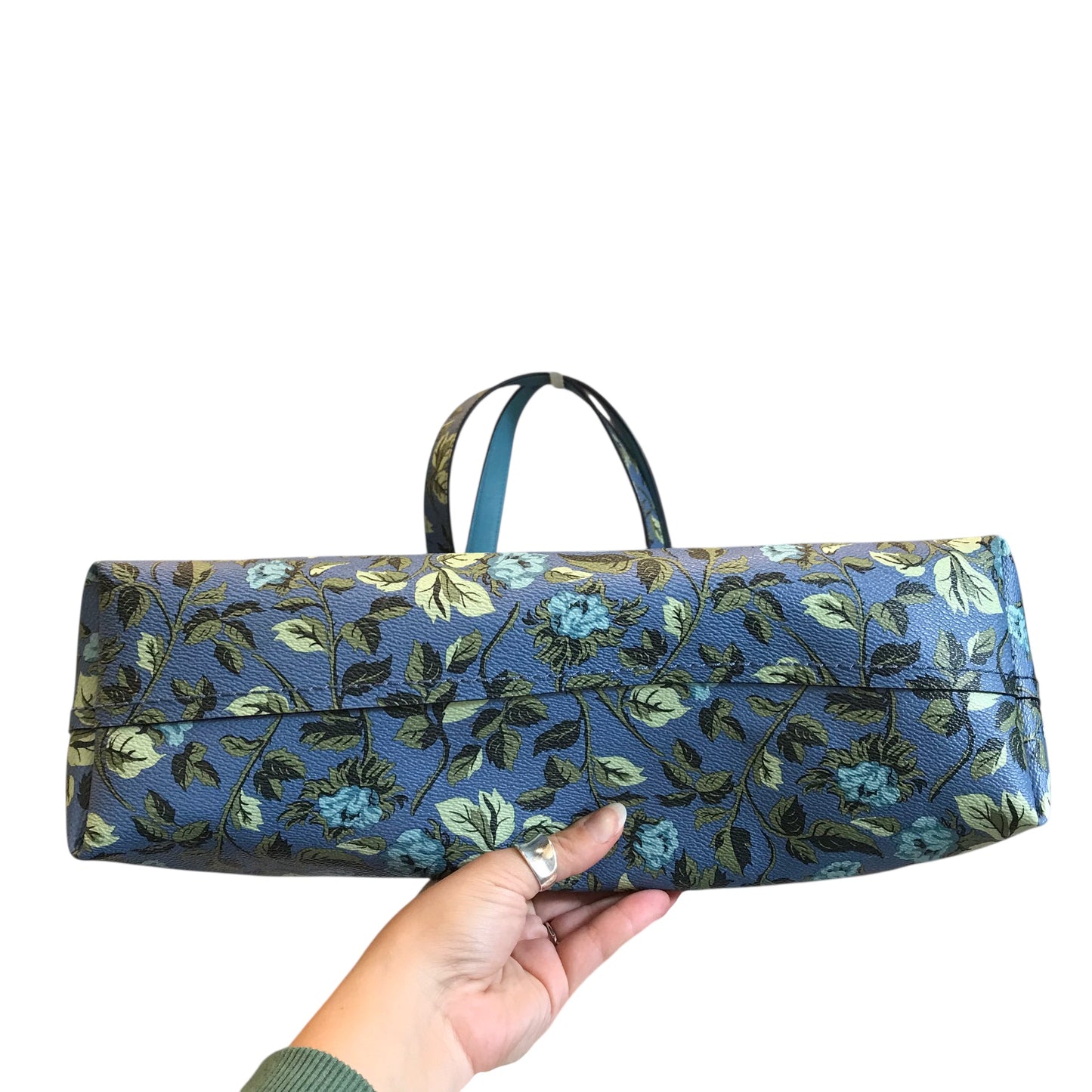 Tote Designer By Coach In Floral Print, Size:Large