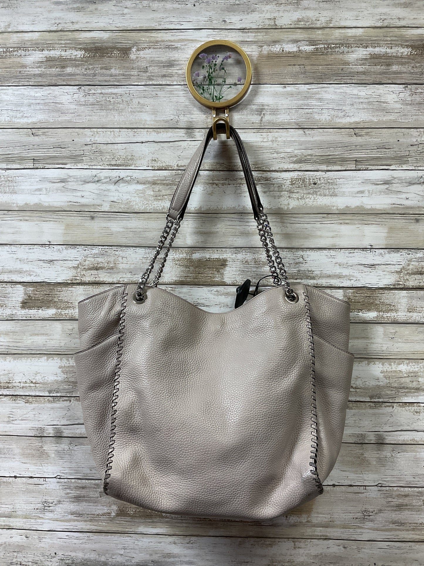 Handbag Designer By Michael Kors In Grey, Size:Large