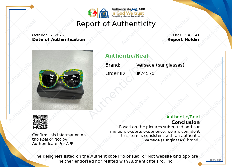 Sunglasses Luxury Designer By Versace In Green & Yellow